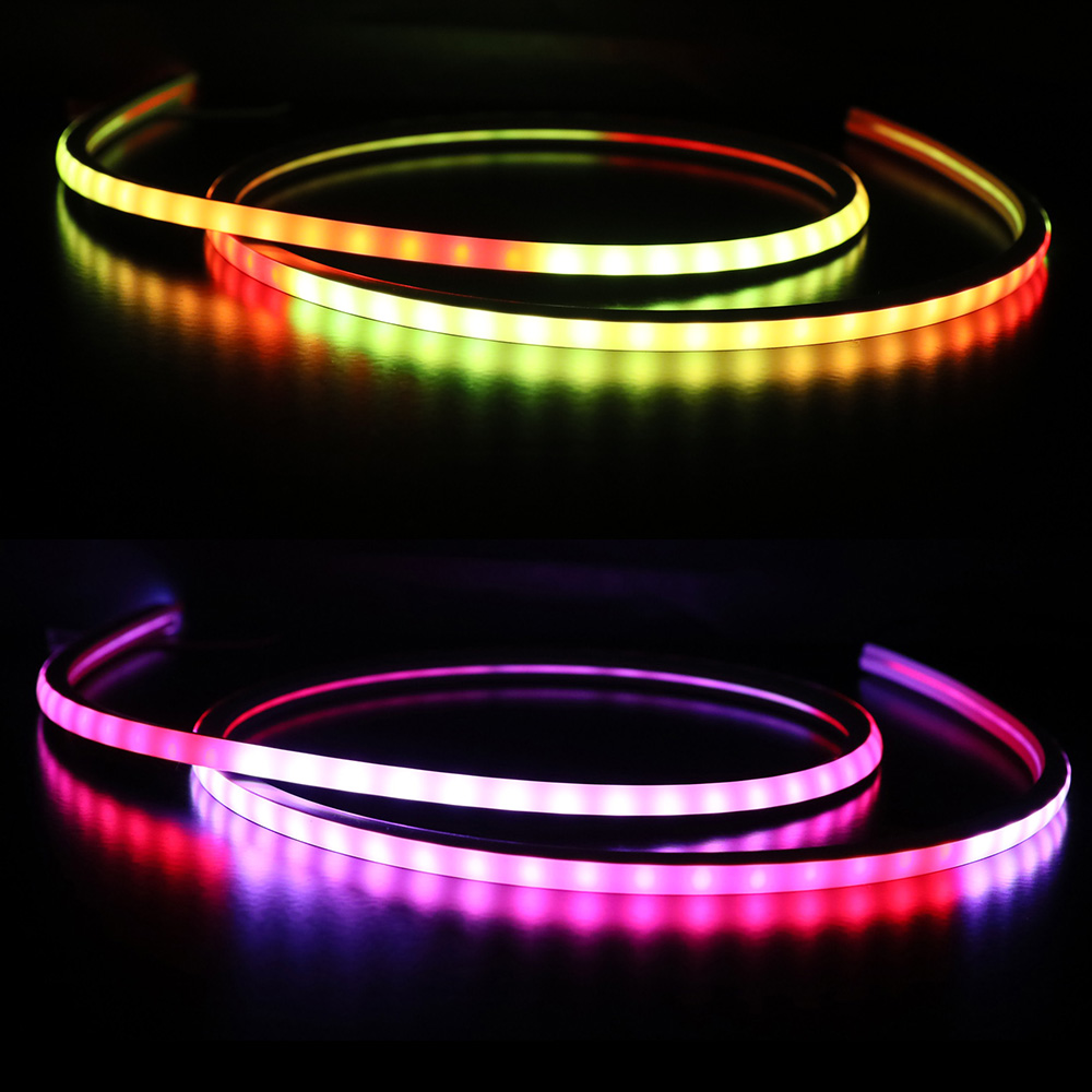 Narrowest DC5V WS2812C Dream Color LED Neon Lights Strip For DIY - 06*06mm Size 3.28ft Narrowest DC5V WS2812C Dream Color LED Neon Lights Strip For DIY - 06*06mm Size 3.28ft